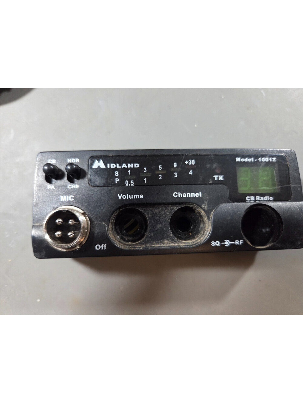 FACEPLATE FOR MIDLAND 1001Z MOBILE CB RADIO